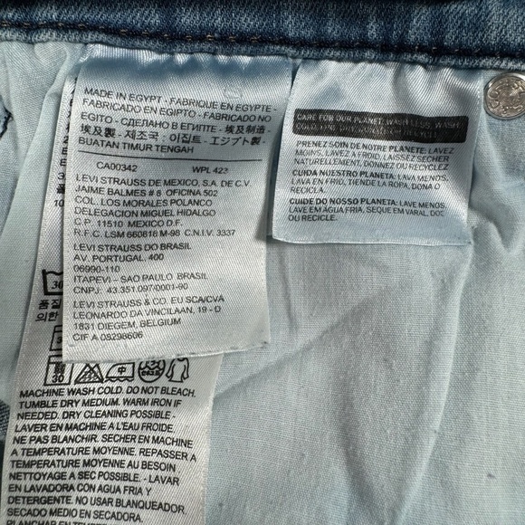 Levis 515 Bootcut Jeans Womens Size 14 Light Blue High Rise - Picture 6 of 15